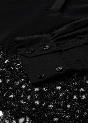 Dolly lace skjorte Sort Copenhagen Muse